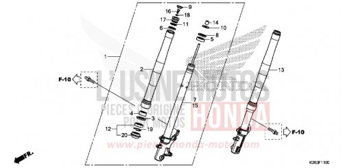 FRONT FORK MSX125F de 2015